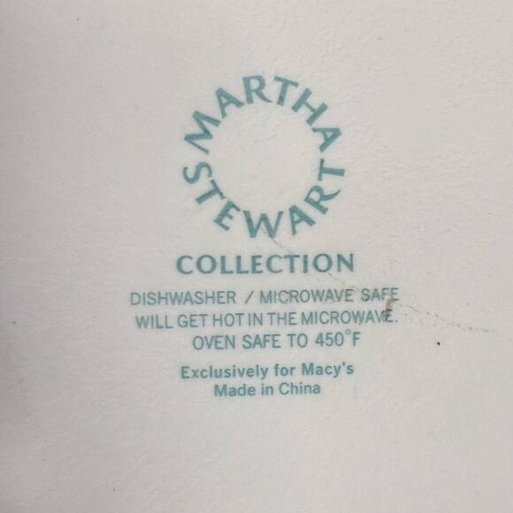 Martha Stewart Macy's Ceramic Casserole Dish Green Cow Lidded 9" Kitchen Decor - Picture 13 of 13